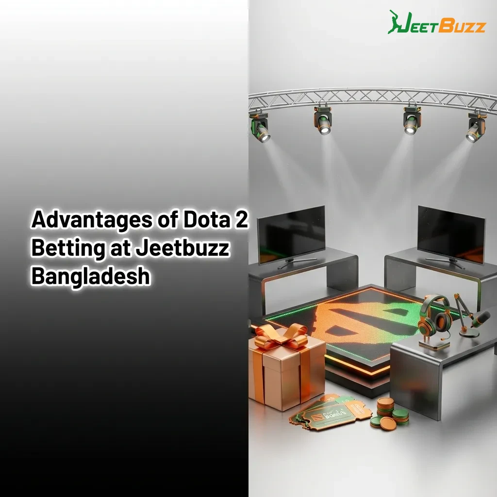 Dota 2 betting interface showing bonuses, local payment options, and mobile app features for Bangladesh players — Jeetbuzz in Bangladesh