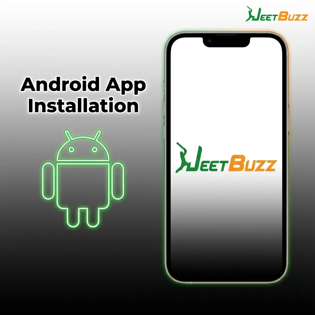 Android app installation guide showing steps to download APK file and enable unknown sources on smartphone — Jeetbuzz in Bangladesh