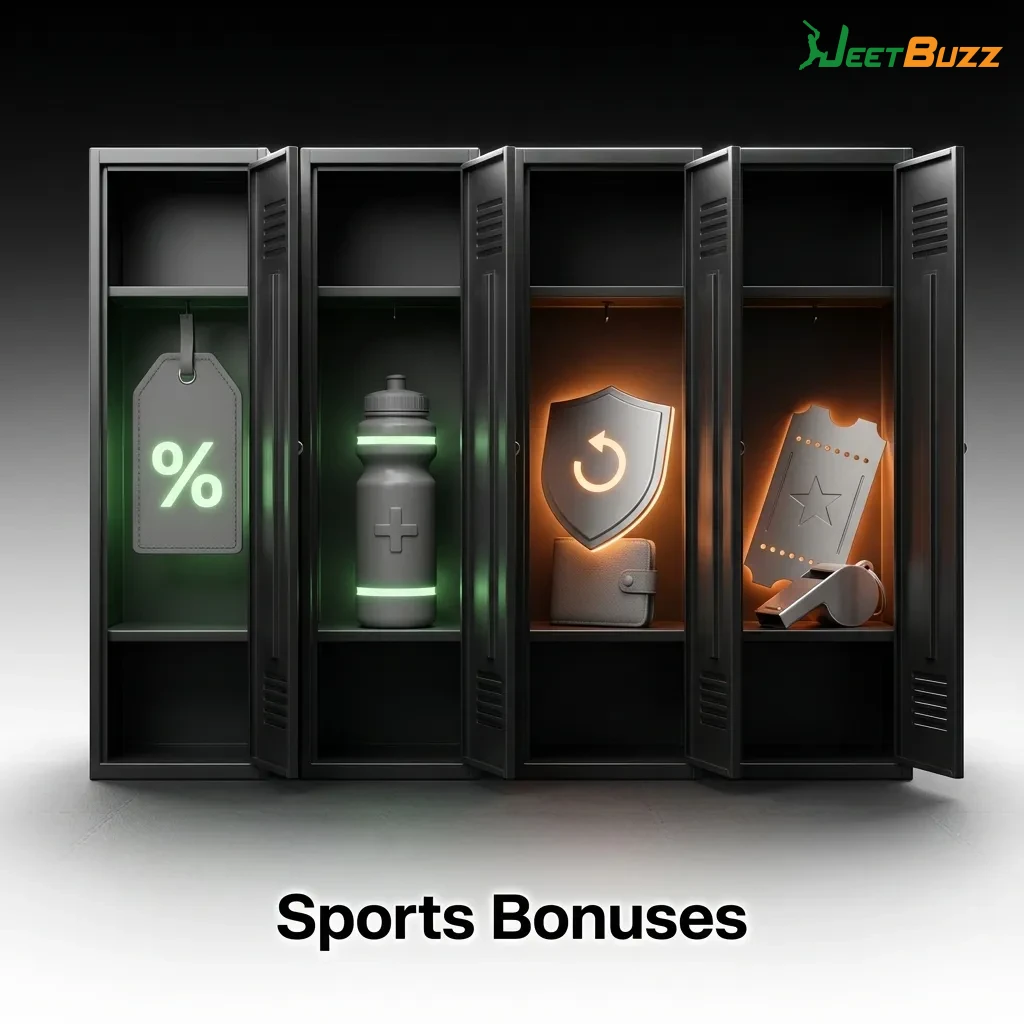 Jeetbuzz sports betting bonuses including cricket, accumulator, esports, and weekend reload promotions for Bangladesh players