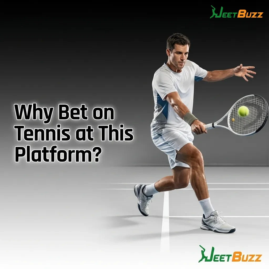 Tennis betting platform interface showing live match streaming, odds display, and mobile payment options — Jeetbuzz in Bangladesh